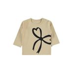 Civil Baby Fiyonk Baskılı Sweatshirt Bej, 12-18 AY, 19958CL4925W1-TAS-80, Taş Rengi, kız-bebek