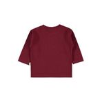 Civil Baby Fiyonk Baskılı Sweatshirt Bordo, 9-12 Ay, 19958CL4925W1-KBR-74, Koyu Bordo, kız-bebek