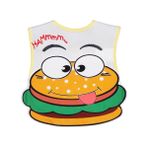 Civil Baby Hamburger Baskılı Mama Önlüğü - Ekru Standart
