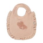 Civil Baby Kalp Jakarlı Mama Önlüğü - Pudra Standart