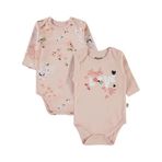 Civil Baby Kız Bebek 2'li Çıtçıtlı Badi 3-18 Ay 14D17840424W1 Pudra 9-12 Ay