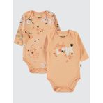 Civil Baby Kız Bebek 2'li Çıtçıtlı Badi 3-18 Ay 14D17840424W1 Somon 12-18 Ay