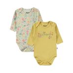 Civil Baby Kız Bebek 2'li Çıtçıtlı Badi 3-18 Ay 14D17840924W1 Hardal 9-12 Ay