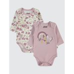 Civil Baby Kız Bebek 2'li Çıtçıtlı Badi 3-18 Ay 14D17841424W1 Lila 3-6 Ay