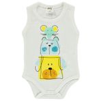 Civil Baby Kız Bebek Çıtçıtlı Badi 1-18 Ay Ekru