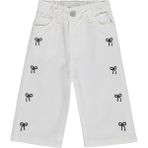 Civil Baby Kız Bebek Fiyonklu 6-18 Ay Pantolon - Ekru - 9 - 12 Ay