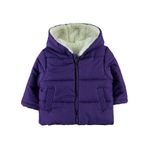 Civil Baby Kız Bebek Mor 6-18 Ay Kapüşonlu Mont