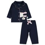 Civil Baby Kız Bebek Pijama Takımı 6-18 Ay Lacivert