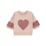 Civil Baby Kız Bebek Sweatshirt 6-18 Ay Açık Pudra