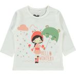 Civil Baby Kız Bebek Sweatshirt 6-18 Ay Ekru - 9 - 12 Ay