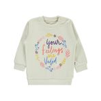 Civil Baby Kız Bebek Sweatshirt 6-18 Ay Fil Dişi