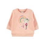 Civil Baby Kız Bebek Sweatshirt 6-18 Ay Pudra
