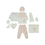 Civil Baby Kız Bebek Zıbın Setleri - Pudra0-1 Ay