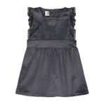 Civil Baby Kol Fırfırlı 6-18 Ay Elbise - Gri 18-24 Ay