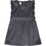 Civil Baby Kol Fırfırlı 6-18 Ay Elbise - Gri - 9 - 12 Ay - Koyu Gri
