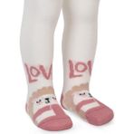Civil Baby Love 6-18 Ay Bebek Kız Külotlu Çorap - Ekru 12 Ay - Ekru-ER85