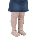 Civil Baby Love 6-18 Ay Bebek Kız Külotlu Çorap - Kahverengi 12 Ay - Açık Kahve