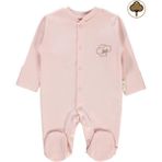 Civil Baby Organik Prematüre Patikli Tulum Pembe
