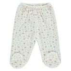 Civil Baby Patikli 1-6 Ay Ekru Kız Bebek Pijama Takımı