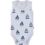 Civil Baby Yelkenli Empirme 3-36 Ay Çıtçıtlı Badi - Beyaz - 9 - 12 Ay