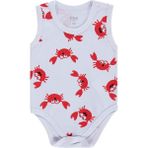 Civil Baby Yengeç Empirme 3-36 Ay Çıtçıtlı Badi - Beyaz - 12 - 18 Ay
