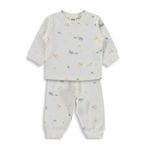 Civil Baby Zürafalı ve Filli 6-18 Ay Pijama Takımı - Ekru