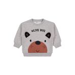 Civil Bear Baskı-Nakışlı Erkek Çocuk Sweatshirt Gri 5-6 Yaş, 2-3 Yaş, 19407250225W1, Grimelanj, erkek-çocuk