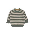 Civil Bebek Elvi Çizgili Kazak 12-18 Ay, 9-12 Ay, 45L57450225W1, Haki, Bebek-Erkekler