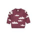 Civil Bebek Kız Cloud Örgü Pembe Kazak 18-24 Ay, 6-9 AY, 45L57450525W1, Gül Kurusu, Bebek-Kızlar
