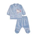 Civil Bebek Unicorn Nakışlı Pijama Takımı, 6-9 AY, 22321017525W1, Buz Mavi, kız-bebek