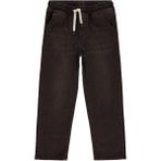 Civil Boys 6-9 Yaş Bağcıklı Basic Pantolon Erkek Çocuk Kahve Renk Düz Desenli Dokuma Kumaş - 9 - 10 Yaş