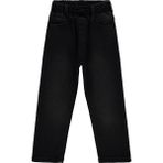 Civil Boys 6-9 Yaş Beli Lastikli Jogger Pantolon Siyah Erkek Çocuk Dokuma Kumaş - Siyah - Siyah - 8 - 9 Yaş