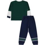 Civil Boys Baseball Baskılı 10-13 Yaş Pijama Takımı - Yeşil 10-11 Yaş