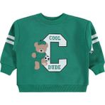 Civil Boys Cool Dude Baskı/nakışlı 2-5 Yaş Sweatshirt - Yeşil - Benetton - 4 - 5 Yaş