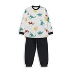 Civil Boys Dinozor Baskılı 6-9 Yaş Pijama Takımı - Gri
