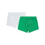 Civil Boys Erkek Çocuk 2'li Boxer Set 2-10 Yaş Yeşil-Beyaz 2-3 Yaş