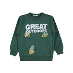 Civil Boys Erkek Çocuk Great Baskılı 2-5 Yaş Sweatshirt - Yeşil