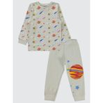 Civil Boys Erkek Çocuk Pijama Takımı 2-5 Yaş Gri 22D94462124W1-1|2