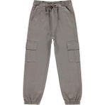 Civil Boys Gri Lastikli Paça Kargo Cepli Pantolon 6-9 Yaş Erkek Çocuk Regular Fit Keten - Açık Gri - 8 - 9 Yaş