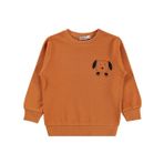 Civil Boys Köpek Baskılı 2-5 Yaş Sweatshirt - Turuncu