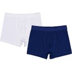 Civil Boys Laci-Beyaz 2-12 Yaş Erkek Çocuk 2'li Boxer - Standart - 10 - 11 Yaş - Mat Beyaz