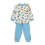 Civil Boys Yapboz Baskılı 2-5 Yaş Pijama Takımı - Mavi