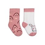 Civil Bunny Havlu 6-18 Ay 2'Li Bebek Kız Çorap Set, 12 Ay, D3E07043325W1, Standart, kız-bebek