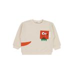 Civil Cebi Surat Nakışlı Erkek Çocuk Sweatshirt Bej, 4-5 Yaş, 19785V80025W1, Taş Rengi, erkek-çocuk