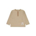 Civil Çizgili Sahte Patlı Sweatshirt, 9-10 Yaş, 19785760325W1-KAV-9, Kahve, erkek-çocuk
