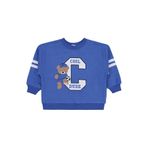 Civil Cool Dude Baskı/Nakışlı Erkek Çocuk Sweatshirt, 3-4 Yaş, 19785B25225W1, Saks Mavisi, erkek-çocuk