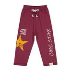 Civil Cool Star Baskılı Erkek Çocuk Eşofman Altı, 2-3 Yaş, 42785563025W1-BRD-2, Bordo, Erkek Çocuklar