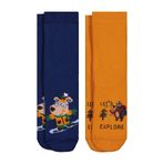 Civil Cute Dog Havlu 2'Li Erkek Soket Çorap 8-9 Yaş, 8-9 Yaş, 09E07505325W1, Standart, erkek-çocuk