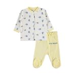 Civil Erkek Bebek Little Sailors Nakışlı Pijama Takımı, 6-9 AY, 22958Y33825W1, Ekru, erkek-bebek
