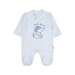 Civil Erkek Bebek Tavşanlı Ayı Patikli Pijama Takımı, 6-9 AY, 22043255125W1, Mavi, erkek-bebek